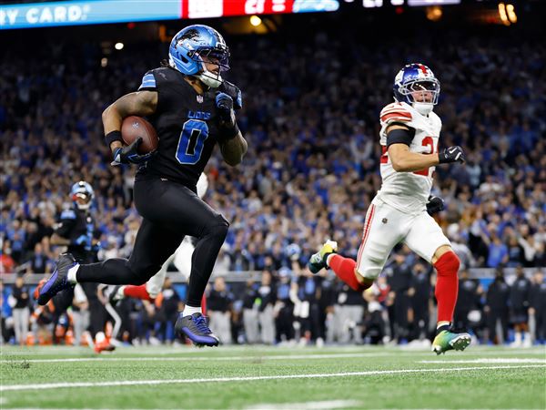 Jahmyr Gibbs rescues Lions with long TD run in OT for 34-27 win over Giants