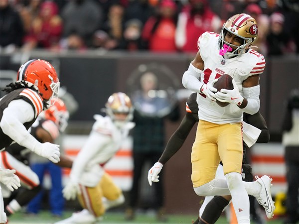 Brock Purdy leads 49ers to 26-8 victory over Browns, spoiling Shedeur Sanders' home debut