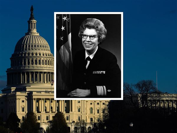Congressmen am to honor Ohioan, Navy’s first female admiral