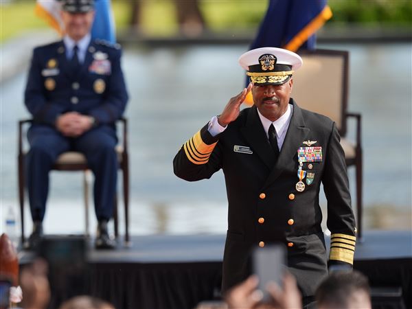 Admiral hands over leadership of command overseeing the Trump administration's boat strikes
