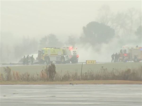 Multiple deaths reported in fiery business jet crash at regional airport in North Carolina