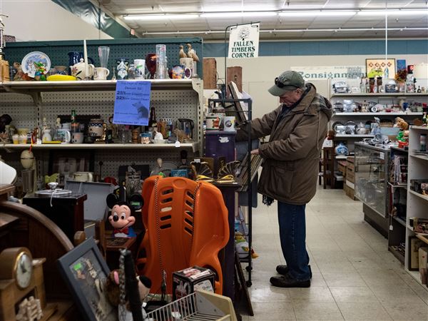 Reuse empty cardboard boxes at local antique mall