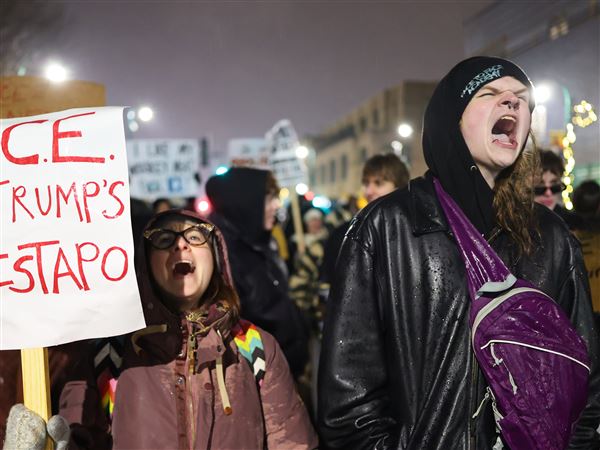 Protesters vent outrage over immigration enforcement shootings in Minneapolis, Portland