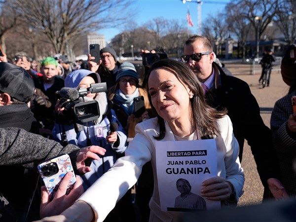 Venezuela&amp;#39;s Machado tells supporters &amp;#39;we can count on President Trump&amp;#39; after meeting him