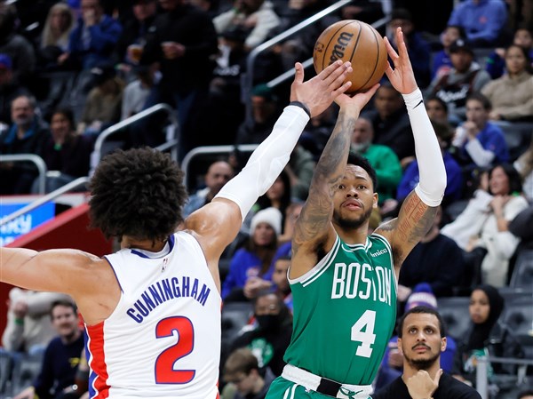 Harris scores 25, Brown misses potential game-winner and Pistons hold off Celtics for 104-103 win