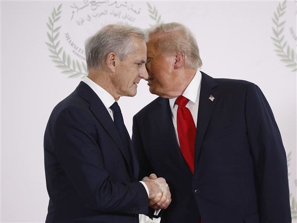 Trump ties his stance on Greenland to not getting Nobel Peace Prize, European officials say