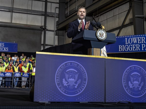 Vice President Vance visits Toledo to discuss the economy