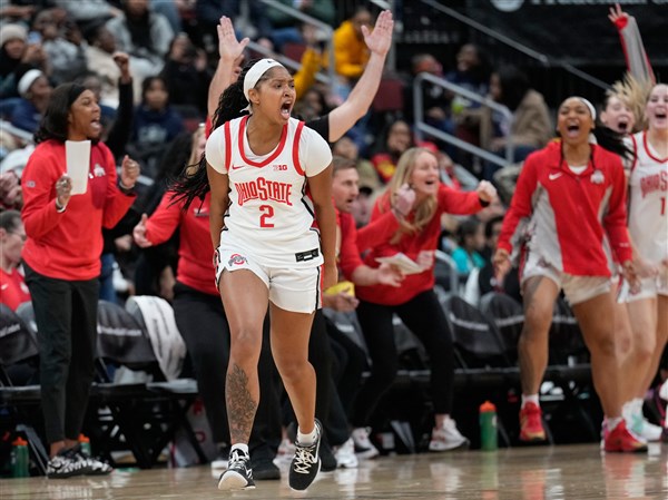 Jaloni Cambridge scores 22 and No. 12 Ohio State women beat Indiana 81-67