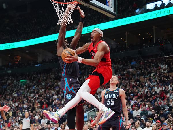 Brandon Ingram scores 34 points and Raptors top Pistons 119-108