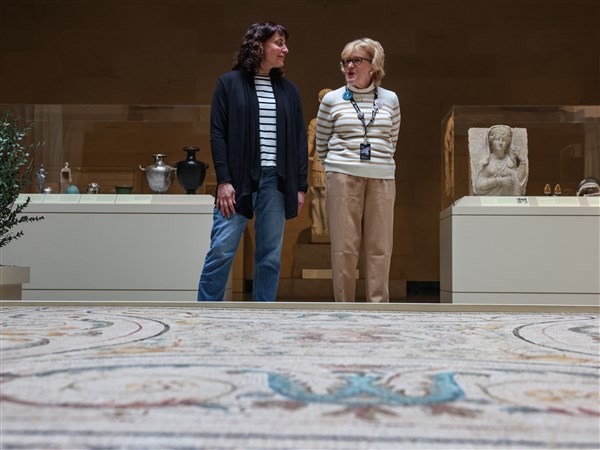 Classic Court mosaic one of several pieces leaving TMA display in next...