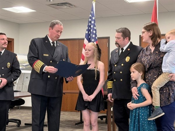 Teen honored for rescuing siblings, dogs from Middleton Twp. house fire