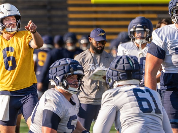 Toledo football using fall camp to build chemistry as new-look receiving unit takes shape